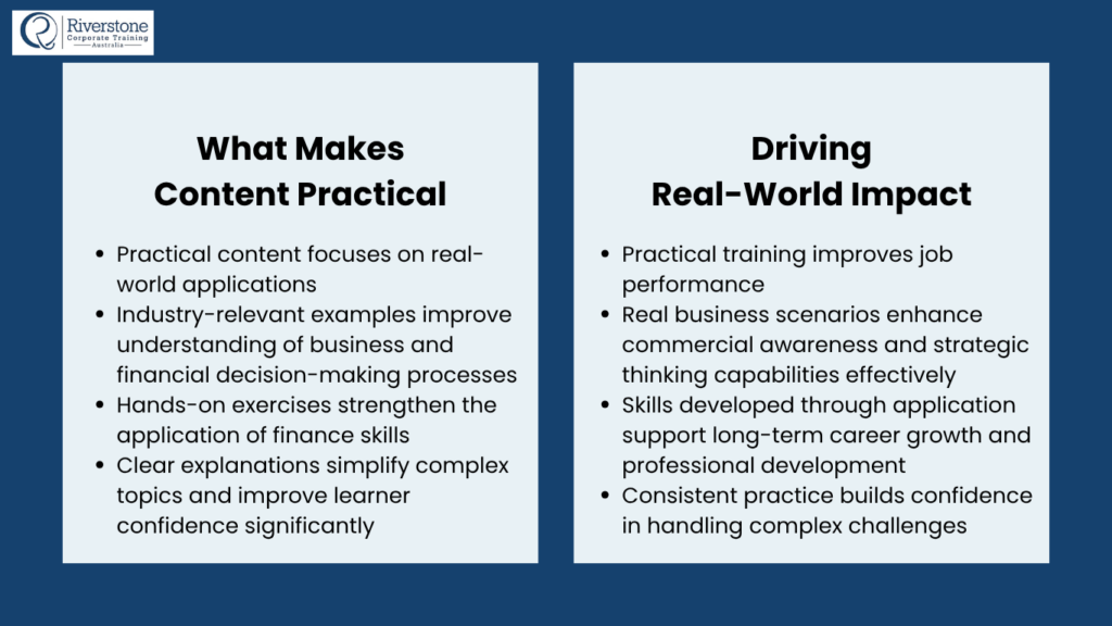 Designing Practical Finance Content
