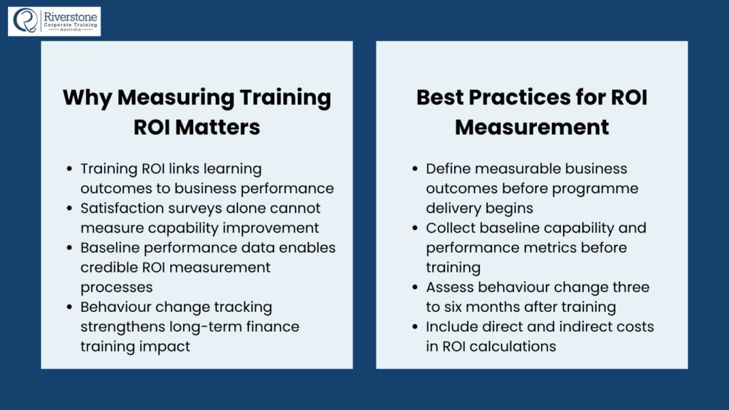 Measuring the ROI of Corporate Finance Training Programmes